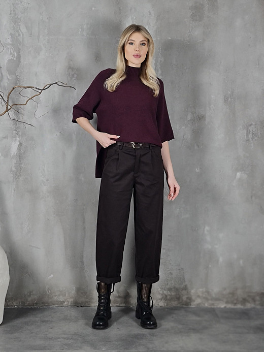 Брюки Imperial с ремнем шоколад