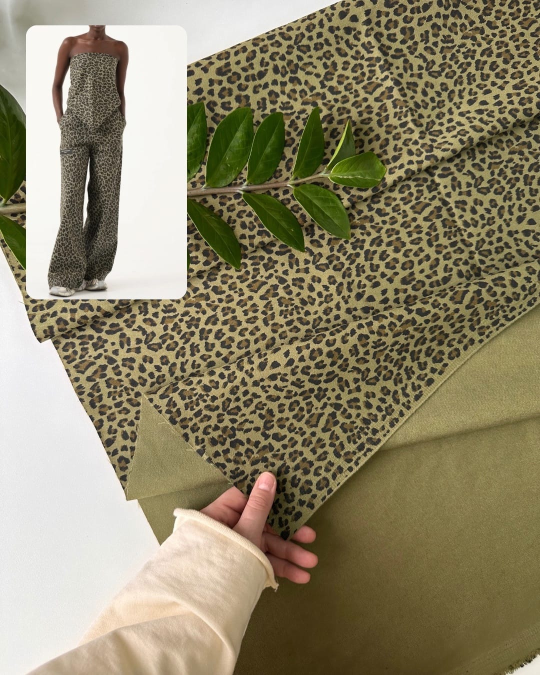 Джинса леопард