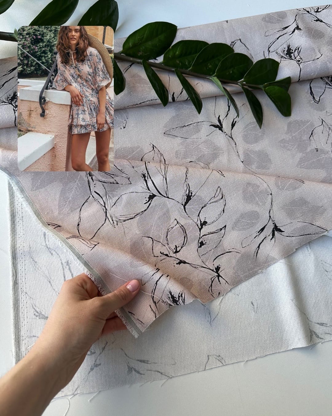 Лен принтованный