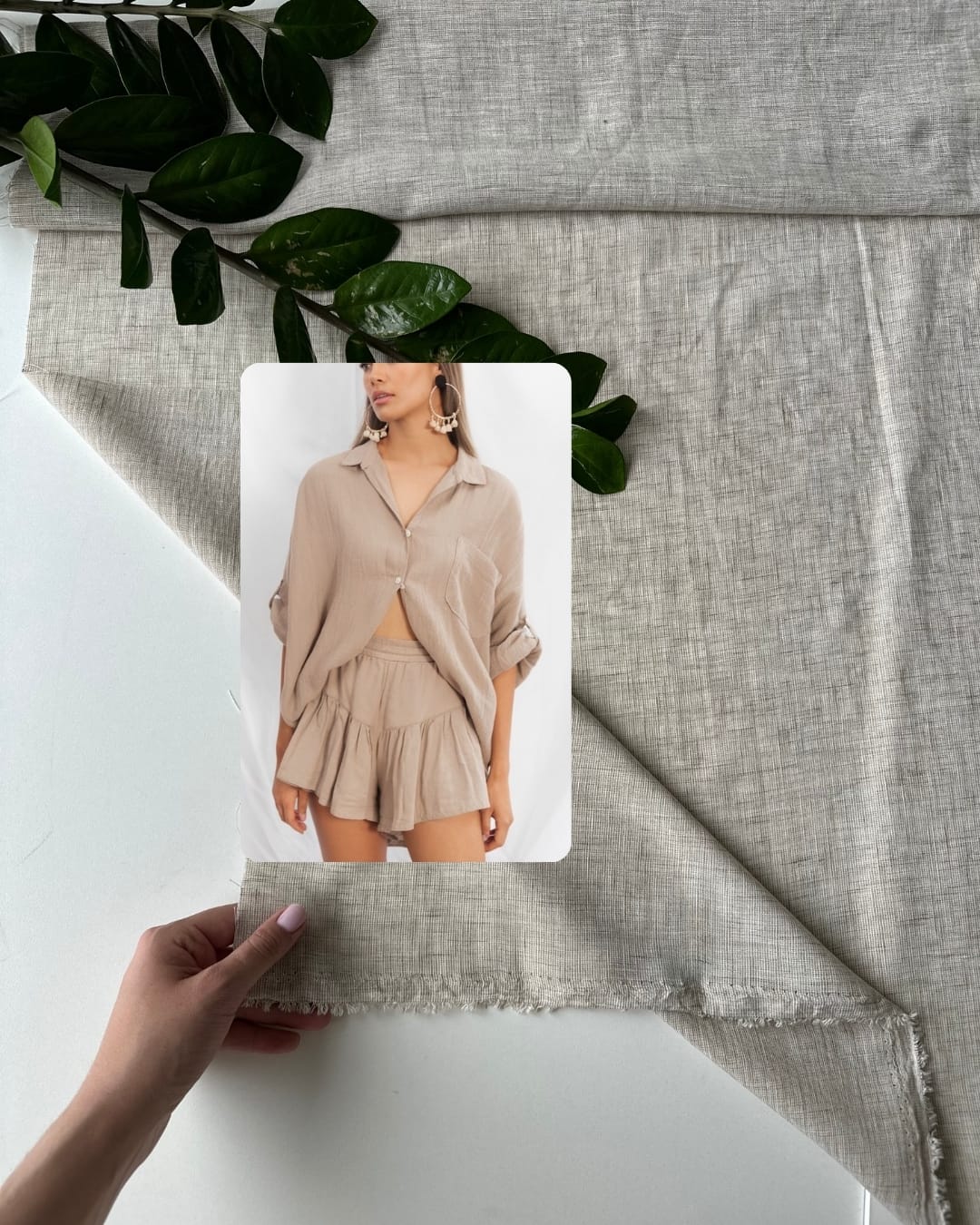 Креп в полоску