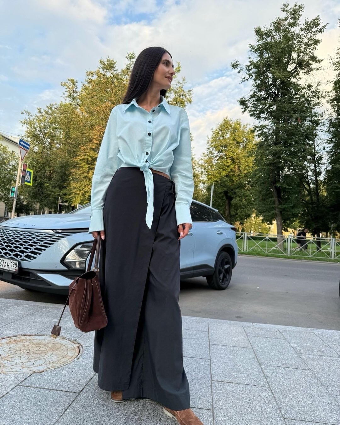 Рубашка из хлопка Max Mara