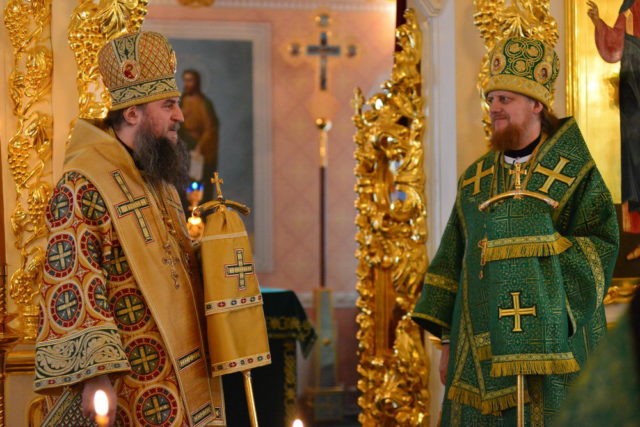 В Николо-Сольбинском монастыре состоялась архиерейская Литургия