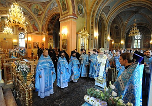 Архиепископ Феогност возглавил престольный праздник в Покровском монастыре