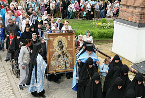 В Шамординскую пустынь доставили Калужскую икону Божией Матери 