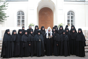 В день Усекновения главы Иоанна Предтечи Патриарх Кирилл возглавил  престольный праздник в Иоанно-Предтеченском монастыре