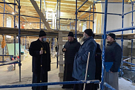 Началась роспись Тихвинского храма Богородице-Тихвинского монастыря Губкинской епархии