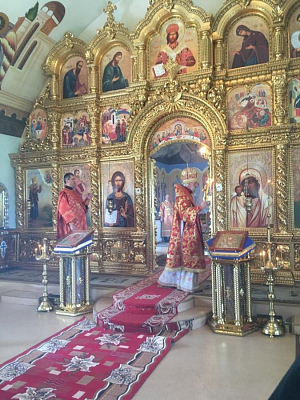 В Неделю о расслабленном епископ Салаватский Николай совершил Литургию в Варваринском женском монастыре с. Скворчиха