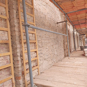 Завершены работы по прокладке подземных коммуникаций на территории исторического подворья Псково-Печерского монастыря