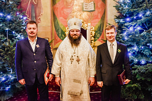 Епископ Парамон совершил Рождественскую Литургию в Донском монастыре