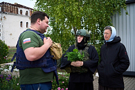 Состоялась очередная поездка сестер Кресто-Воздвиженского Иерусалимского монастыря в зону СВО