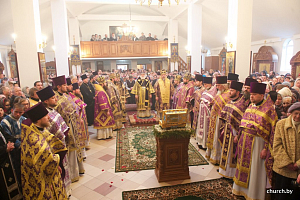 Патриарший экзарх всея Беларуси возглавил торжества  в Софийском монастыре г. Слуцка