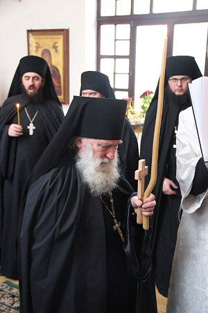 В монастыре Спаса Нерукотворного пустынь в с. Клыкове ﻿Козельской епархии совершен монашеский постриг