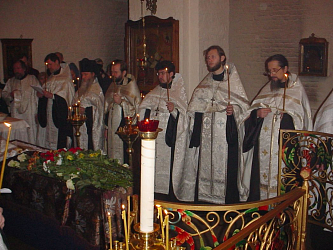 Отпевание протоиерея Бориса. 31 декабря 2005 г.