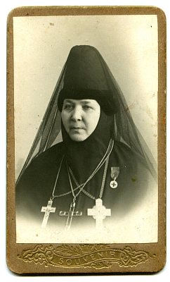 Настоятельница Ново-Тихвинского монастыря игумения Магдалина (Досманова). 1910-е гг.