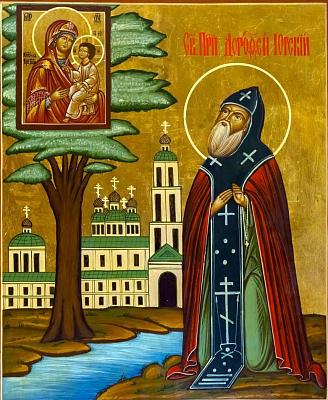 Преподобный Дорофей Югский. Икона из храма преподобного Дорофея Югского Архиерейского подворья «Югская Дорофеева пустынь». XX в.