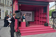 На молодежном фестивале книжной культуры «Пространство Слова» была представлена изданная Донским монастырем книга о Патриархе Тихоне