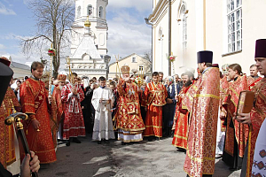 Митрополит  Варфоломей совершил Литургию в  Корецком монастыре