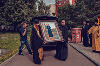 В Высоко-Петровский монастырь Москвы доставлена икона с частицей мощей праведного Симеона Верхотурского