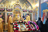 Митрополит Каширский Феогност возглавил престольные торжества в честь святителя Димитрия Ростовского в Аносиной обители