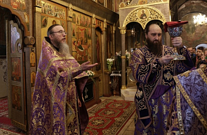 В Великий Четверток в Саввино-Сторожевском монастыре состоялась Литургия свт. Василия Великого