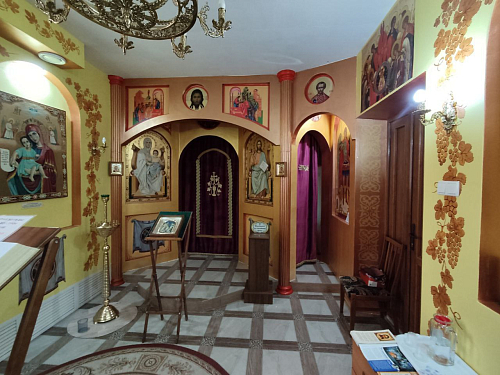 Домовый храм в честь чуда архистратига Божиего Михаила в Хонех при Луганском филиале Воронежского института Министерства внутренних дел Российской Федерации