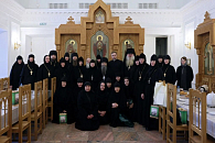 Наместник Данилова монастыря Москвы встретился с участниками направления «Древние монашеские традиции в условиях современности» XXXIV Рождественских чтений