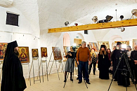 В Старицком Успенском монастыре Тверской епархии открылась выставка «Образ Богородицы в памятниках иконописи Новгородского музея»