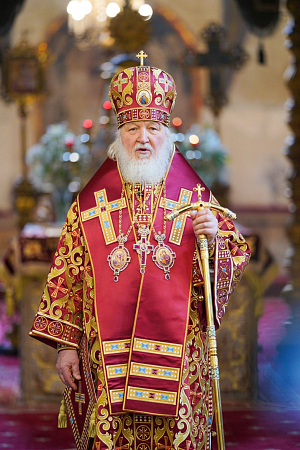 Патриаршая проповедь в понедельник Светлой седмицы после Литургии в Успенском соборе Московского Кремля