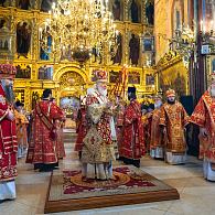 В пятницу Светлой седмицы Святейший Патриарх Кирилл совершил Литургию в Троице-Сергиевой лавре