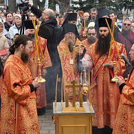 В Оптиной пустыни молитвенно почтили убиенных братий иеромонаха Василия, инока Ферапонта и инока Трофима в 33-ю годовщину их кончины