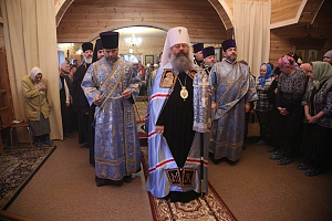 Митрополит Кирилл отслужил Литургию в Боголюбском монастыре с. Сарсы-II Екатеринбургской митрополии