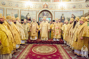 Блаженнейший митрополит Онуфрий возглавил торжества по случаю 20-летия Введенского монастыря в г. Киеве