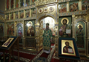 Архиепископ Феогност возглавил престольный праздник в Саввино-Сторожевском монастыре и передал Патриаршее поздравление с днем тезоименитства его наместнику