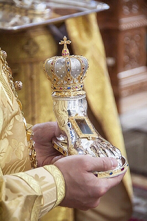 Высоко-Петровский монастырь получил в дар частицу мощей свт. Митрофана Воронежского