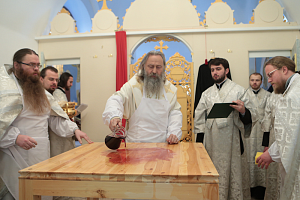 Архиепископ Сергиево-Посадский Феогност совершил великое освящение храма  свт. Димитрия Ростовского в Борисоглебском Аносином монастыре