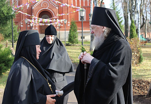 Престольный праздник в Кресто-Воздвиженском Иерусалимском монастыре