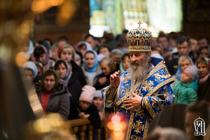 Блаженнейший митрополит Онуфрий совершил Литургию в Покровском монастыре г. Киева