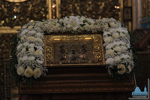 В день иконы Божией Матери «Знамение» состоялось праздничное богослужение в Курском Знаменском мужском монастыре