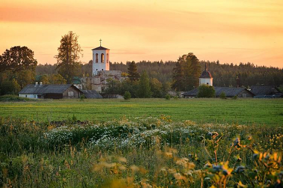  Александро-Ошевенский Успенский мужской монастырь деревни Погост