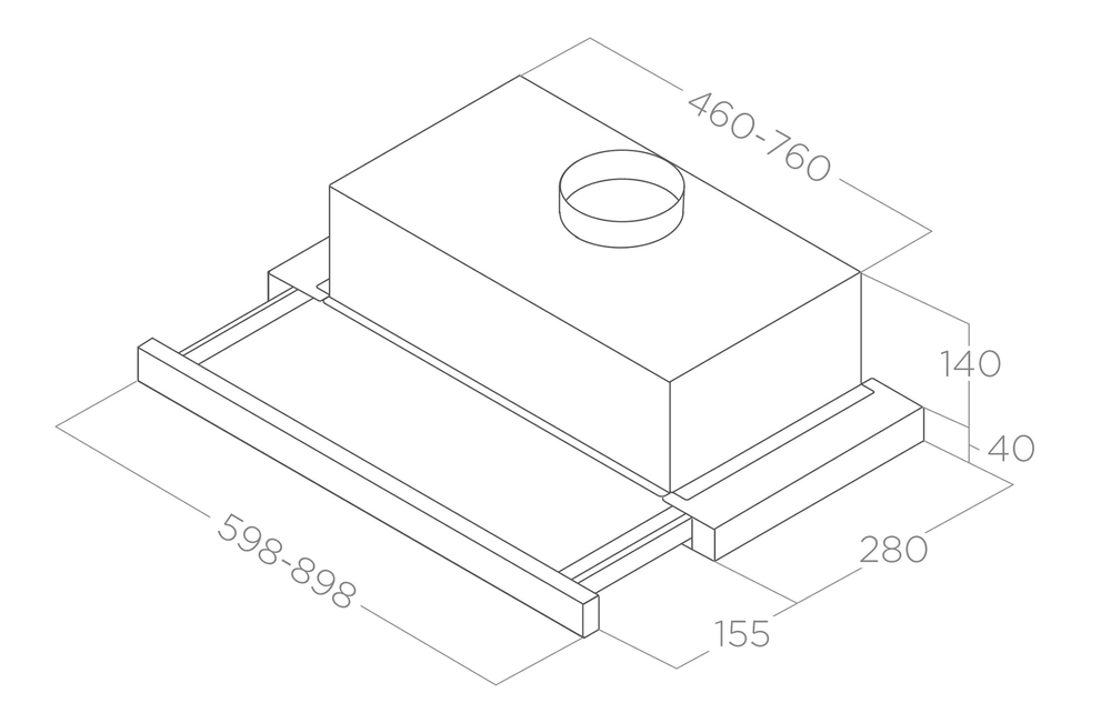 ELICA ELITE 14 LUX GRIX/A/50