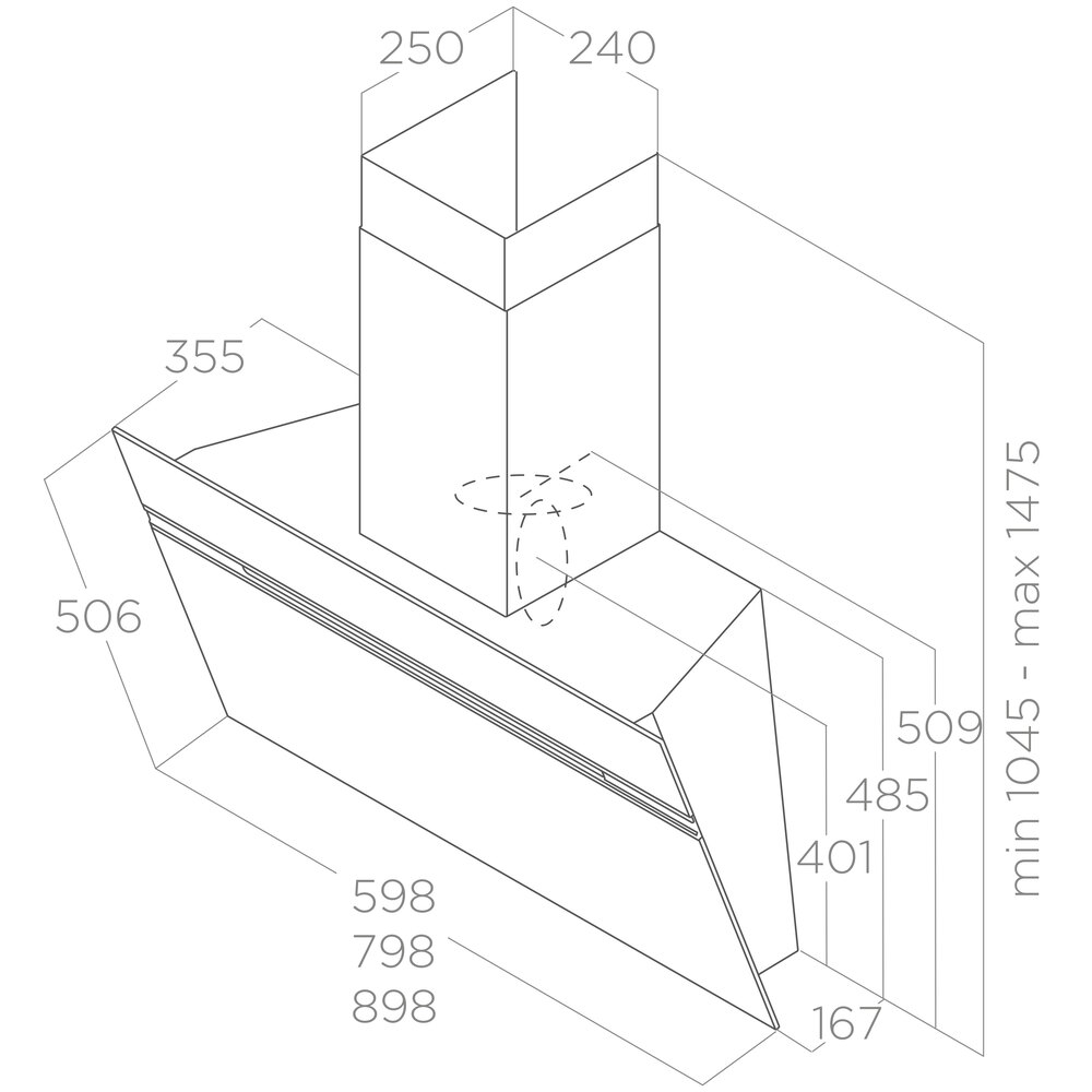 ELICA STRIPE LUX @ WH/A/90