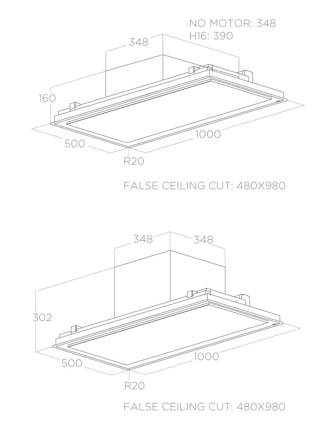 ELICA ILLUSION H30 WH/A/100