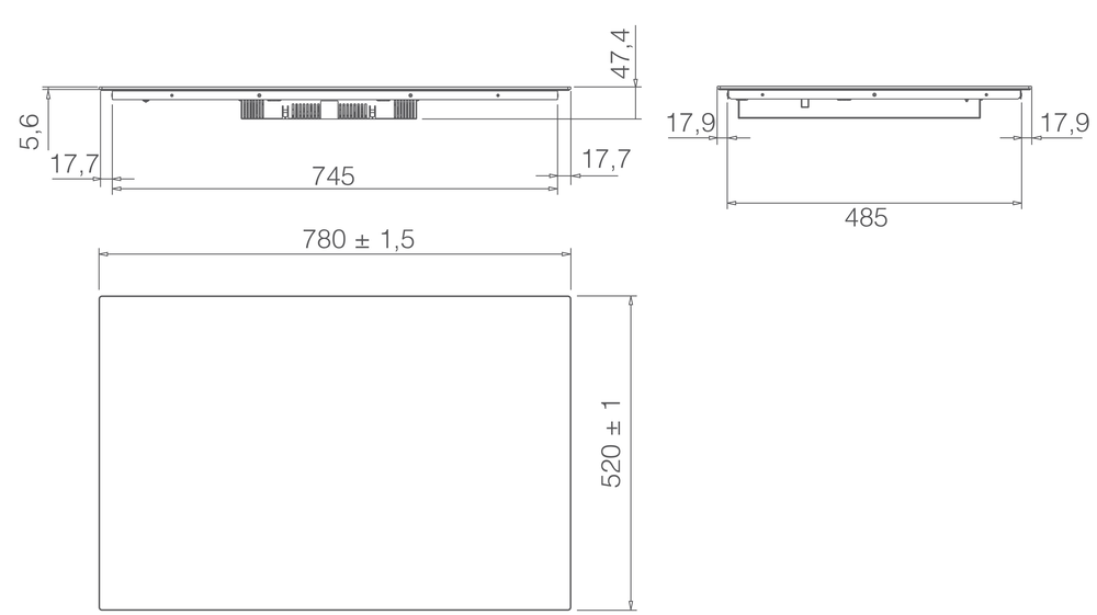ELICA RATIO CONNEX 804 PLUS BL