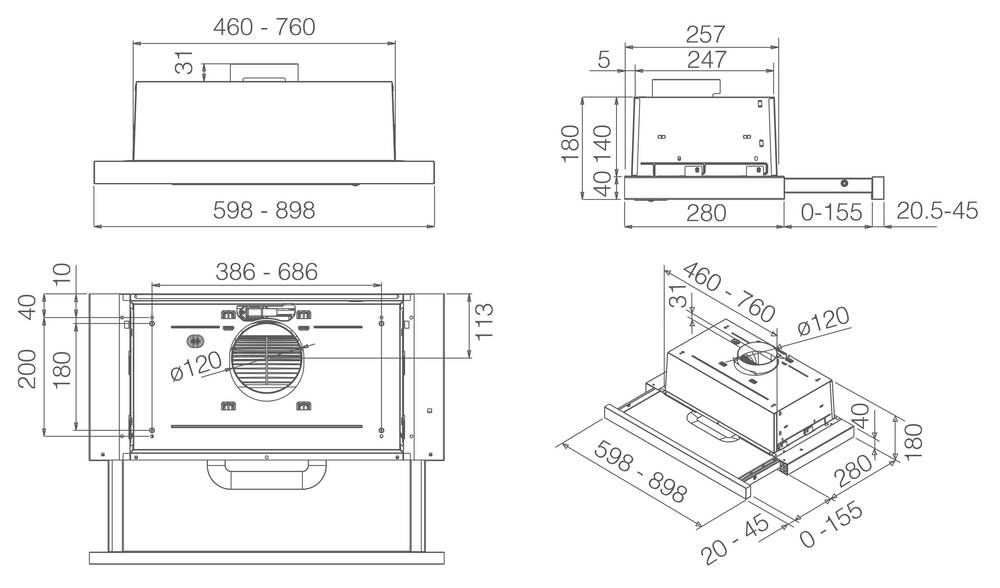 ELICA ELITE 14 LUX BL/A/50