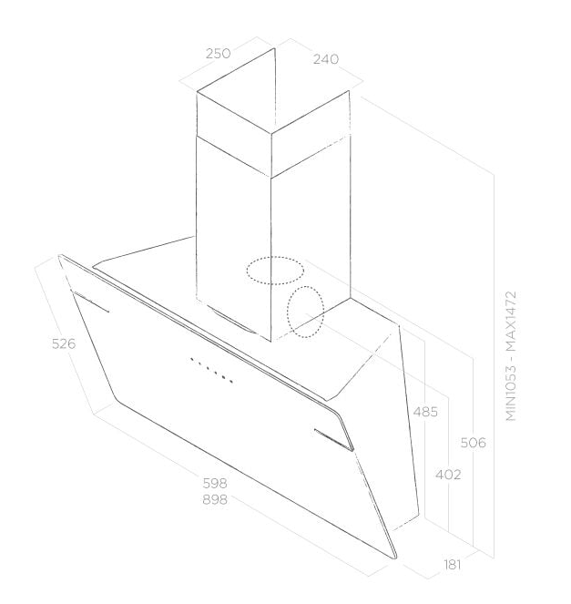 ELICA L'ESSENZA BL/A/90