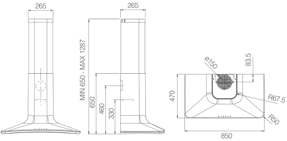 ELICA SWEET BRONZE/A/85 + CAM