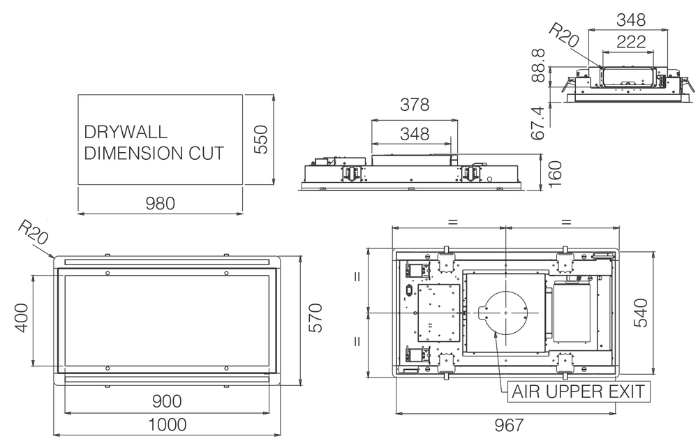 ELICA HILIGHT-X H30 IX/A/100