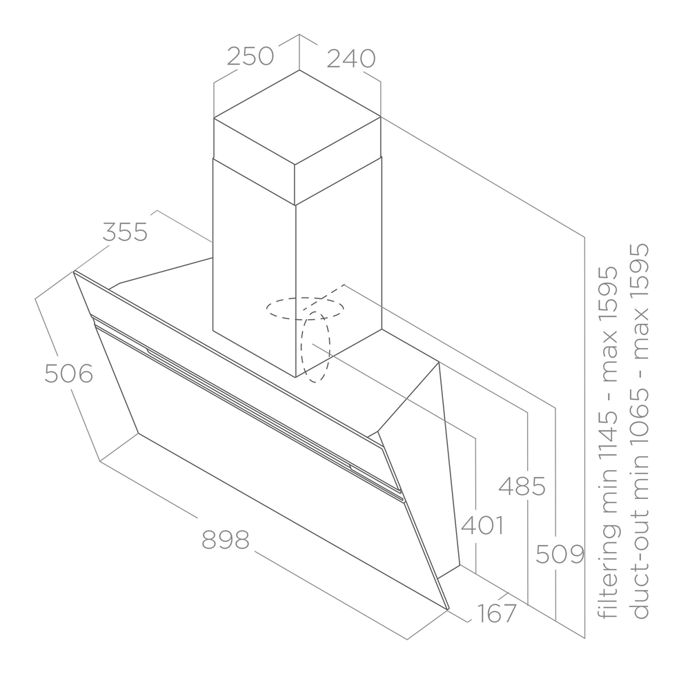 ELICA STRIPE URBAN ZINC/A/90