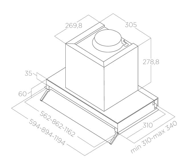 ELICA BOX IN PLUS IXGL/A/90