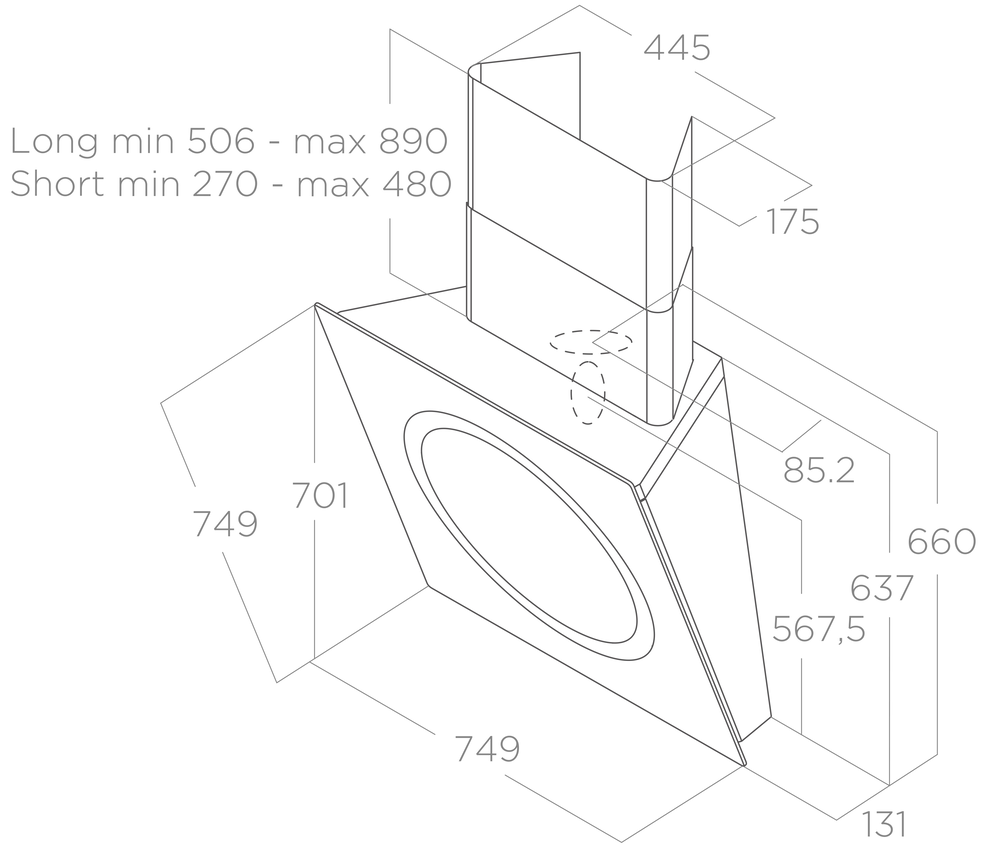 ELICA OM AIR WH/F/75
